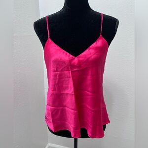 Frederick's of Hollywood Cami Top Women’s  Satin Pink Size Large
